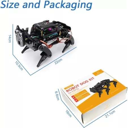 Smart Robot Dog Kit – With camera, sensors, app control & coding fun for STEM learning!