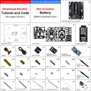 Smart Robot Dog Kit – With camera, sensors, app control & coding fun for STEM learning!