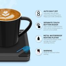 Smart Coffee Mug & Candle Warmer Auto Shut Off USB Charging