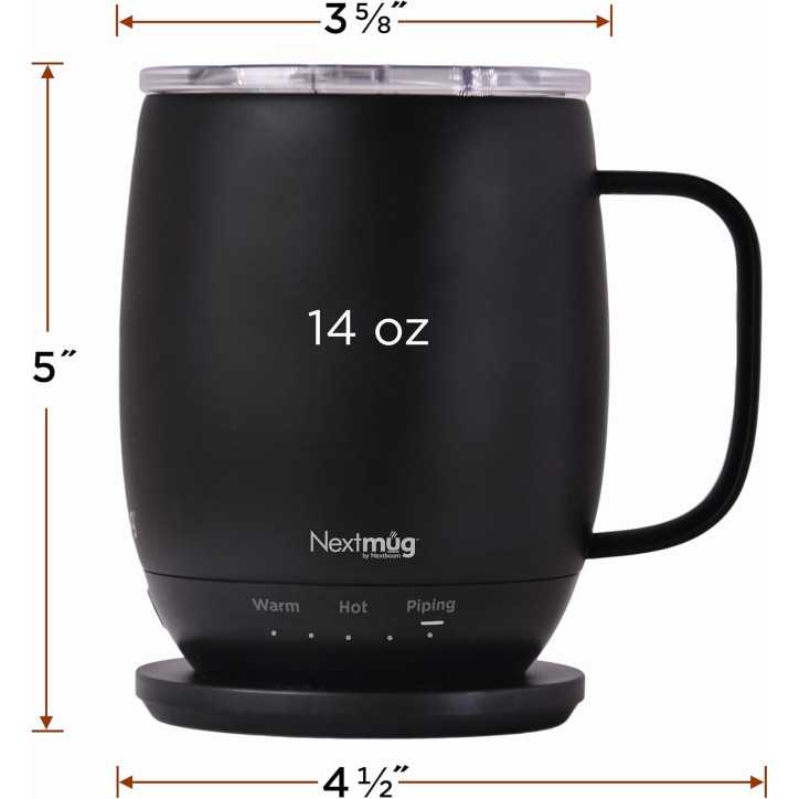Nextmug: Self-Heating Coffee Mug - Keeps Your Drink Perfectly Hot for Hours! (14oz) Nextmug: Self-Heating Coffee Mug - Keeps Your Drink Perfectly Hot for Hours! (14oz)