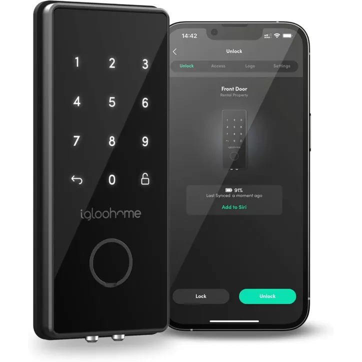 Serrure Intelligente Igloohome : Accès Bluetooth et Code PIN, Sécurité Sans Clé Facile!