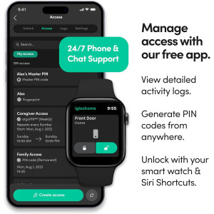 Keyless Smart Lock — Secure Bluetooth & PIN access, easy to use, works offline!