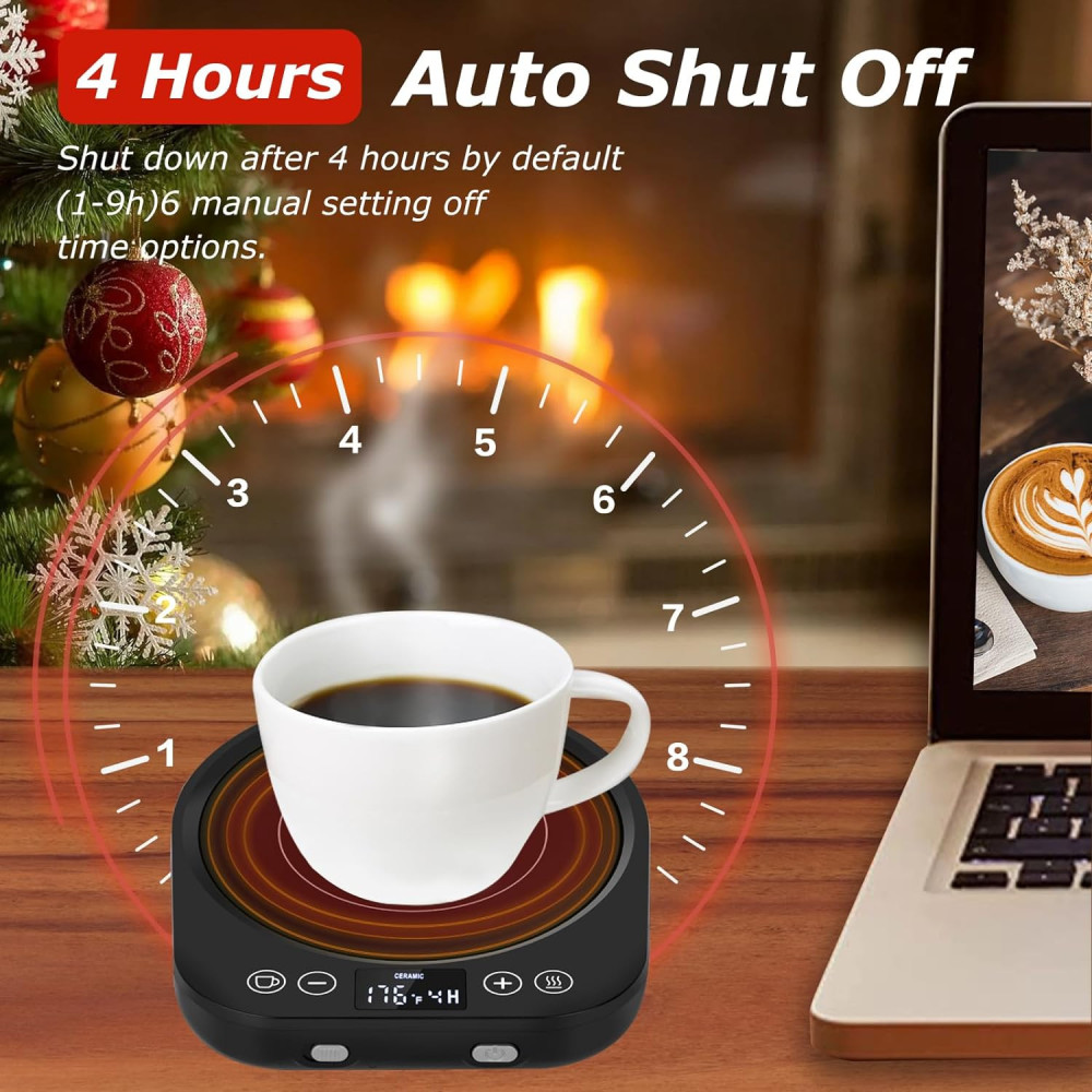 Mug & Candle Warmer with 9 Heat Settings & Auto Shut-Off