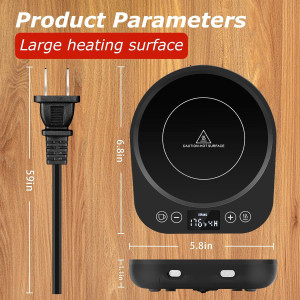 Electric Mug & Candle Warmer — 9 heat settings, auto shut-off, and timer for safe, cozy warmth!