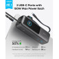 Anker Power Bank: 25000mAh, 100W Fast Charge, Built-in Cables - Power Up Anywhere!