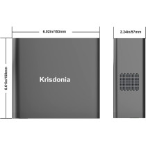 Krisdonia Batterie Externe 130W 40000mAh Charge Rapide