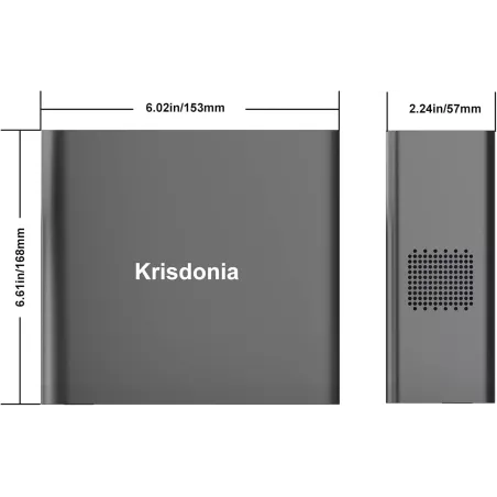 Krisdonia 130W Power Bank — 40,000mAh with AC outlet & 100W USB-C for fast laptop & phone charging!