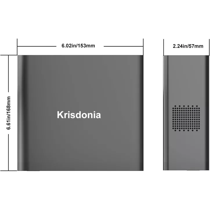 Krisdonia Batterie Externe 40000mAh 130W: Charge Rapide USB-C 100W & Prise Secteur - Lénergie Nomade Ultime!