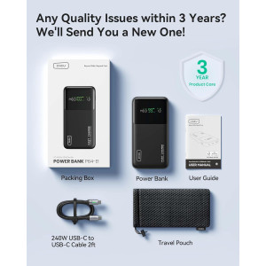 140W Fast Charging Power Bank — 25,000mAh compact USB-C charger for laptops, phones & travel!