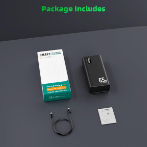 50,000mAh Power Bank — 65W fast charging via USB-C for MacBook, iPhone, Dell & more!