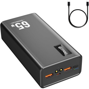 50,000mAh Power Bank — 65W fast charging via USB-C for MacBook, iPhone, Dell & more!