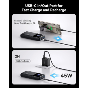INIU 65W Power Bank — 20,000mAh fast charger for laptops, MacBook, Steam Deck, iPad, iPhone & Samsung!