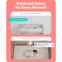 Cubo Ai Sleep Safety Bundle Smart Baby Monitor with AI Sleep Tracking