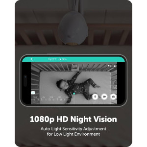 Cubo Ai Sleep Safety Bundle — Smart baby monitor with sleep sensor, HD night vision, AI alerts & analytics!