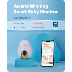 Cubo Ai Sleep Safety Bundle — Smart baby monitor with sleep sensor, HD night vision, AI alerts & analytics!