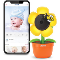 VTech RM9751 Yellow Daisy Baby Camera: HD, Night Vision & Two-Way Talk