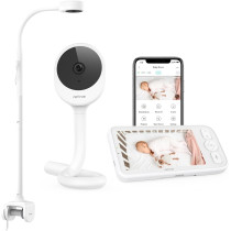 NETVUE Baby Camera Monitor: 4-in-1 Bracket & 5” Display Features