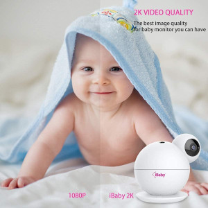 Smart Baby Monitor — 2K video, 355° pan, cry alerts, 2-way talk, moonlight projector & temp/humidity alerts!