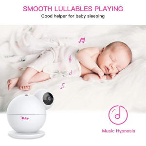 Smart Baby Monitor — 2K video, 355° pan, cry alerts, 2-way talk, moonlight projector & temp/humidity alerts!