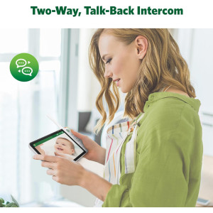 LeapFrog 7" HD Baby Monitor — 360° camera, color night vision, 8x zoom, 2-way talk, night light & temp sensor!