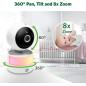 LeapFrog 7 HD Baby Monitor: 360° View, Color Night Vision, & Two-Way Talk