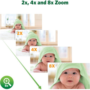 LeapFrog 7" HD Baby Monitor — 360° camera, color night vision, 8x zoom, 2-way talk, night light & temp sensor!