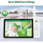 LeapFrog 7 HD Baby Monitor: 360° View, Color Night Vision, & Two-Way Talk