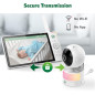 LeapFrog 7 HD Baby Monitor: 360° View, Color Night Vision, & Two-Way Talk