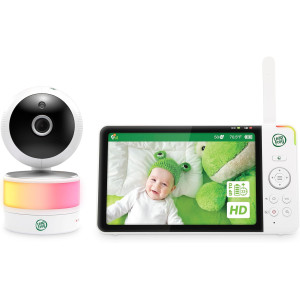 LeapFrog 7" HD Baby Monitor — 360° camera, color night vision, 8x zoom, 2-way talk, night light & temp sensor!