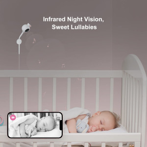 iBaby Smart Baby Monitor — 1080P HD WiFi video, breathing & movement tracking, 2-way audio, alerts & night vision!