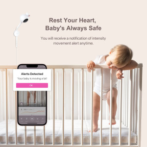 iBaby Smart Baby Monitor — 1080P HD WiFi video, breathing & movement tracking, 2-way audio, alerts & night vision!