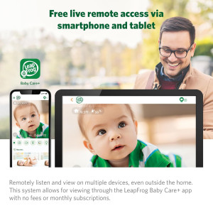 LeapFrog Scout LF2911 — 1080p HD baby monitor with WiFi remote, 360° view, 2-way talk, night vision & lullabies!