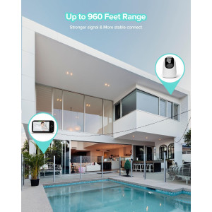 5” Video Baby Monitor — Camera with 2-way talk, night vision, temp sensor, lullabies & long battery life!