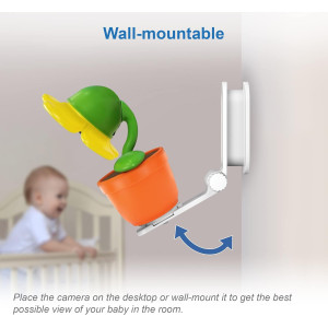 VTech RM9751 Wi-Fi Baby Camera, 1080p HD, Privacy Cover, Night Vision, Soothing Sounds, Two-Way Talk, Night Light