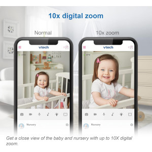VTech RM9751 Wi-Fi Baby Camera, 1080p HD, Privacy Cover, Night Vision, Soothing Sounds, Two-Way Talk, Night Light