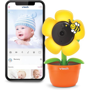 VTech RM9751 Wi-Fi Baby Camera, 1080p HD, Privacy Cover, Night Vision, Soothing Sounds, Two-Way Talk, Night Light