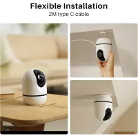 Keep your home safe with WUUK 4MP Indoor Camera — motion detection, night vision & 2-way audio!