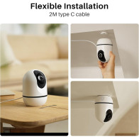 WUUK 4MP Indoor Security Camera Night Vision, 2 Way Audio, Alexa