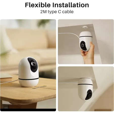 Keep your home safe with WUUK 4MP Indoor Camera — motion detection, night vision & 2-way audio!