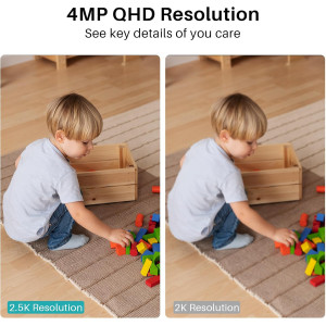 Keep your home safe with WUUK 4MP Indoor Camera — motion detection, night vision & 2-way audio!