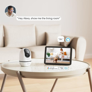 Keep your home safe with WUUK 4MP Indoor Camera — motion detection, night vision & 2-way audio!
