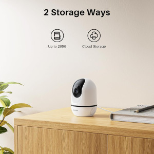 Keep your home safe with WUUK 4MP Indoor Camera — motion detection, night vision & 2-way audio!