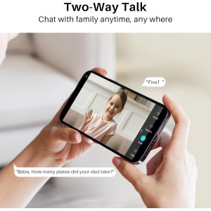 Keep your home safe with WUUK 4MP Indoor Camera — motion detection, night vision & 2-way audio!