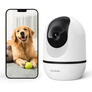 Keep your home safe with WUUK 4MP Indoor Camera — motion detection, night vision & 2-way audio!