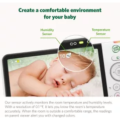 LeapFrog LF930HD : Moniteur Bébé HD 7 avec Vision Nocturne Couleur et Rotation 360°