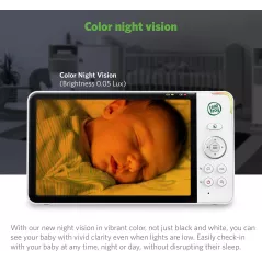 LeapFrog LF930HD Moniteur Bébé 7” HD et Vision Nocturne