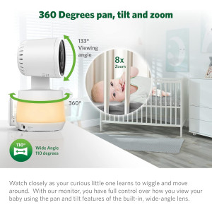 LeapFrog LF930HD Baby Monitor with 7” HD and Night Vision