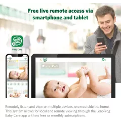 LeapFrog LF930HD Moniteur Bébé 7” HD et Vision Nocturne