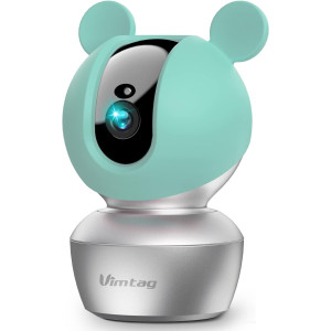 Vimtag 4K Baby Monitor — 360° view, night vision, 2-way audio & smart AI alerts for peace of mind!