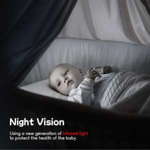 Vimtag 4K Baby Monitor — 360° view, night vision, 2-way audio & smart AI alerts for peace of mind!